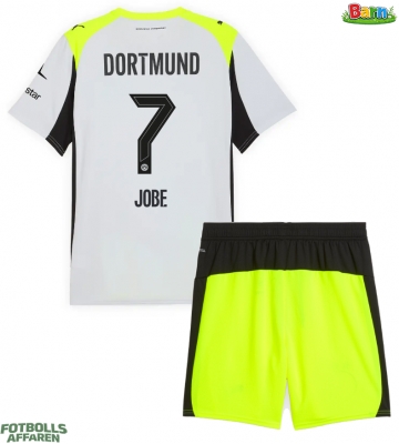Borussia Dortmund Jobe Bellingham #7 Bortaställ Barn 2025-26 Kortärmad (+ Korta byxor)